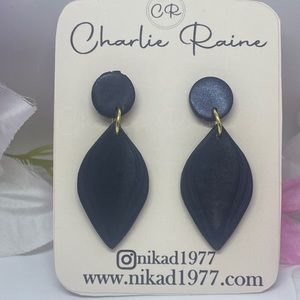 Black Drop Earrings
